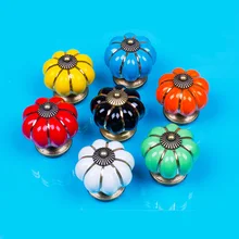 Высокое Качество Прекрасный Милый Сельский Керамики и Сплава цинка Ящик Шкафа Шкаф Дверная Ручка Мебельная Ручка(China (Mainland))