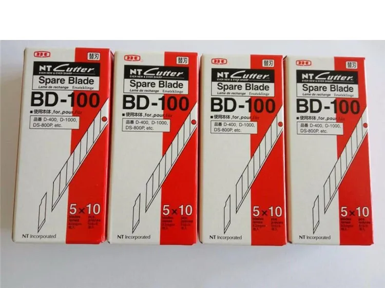 Airlfa BD-100 Japanese NT Cutter small art blade 30 degrees 50pcs/Lot 10boxes(500pcs) | Инструменты