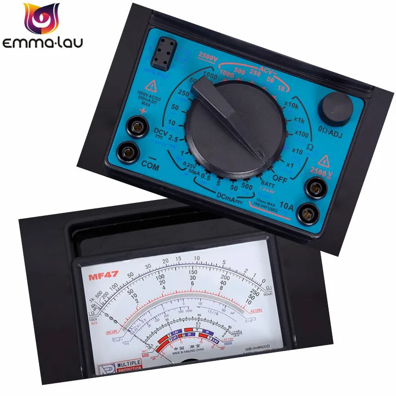 MF47 50uA 500mA DC AC аналоговый Указатель мультиметр 10A 2500V макс напряжение тока