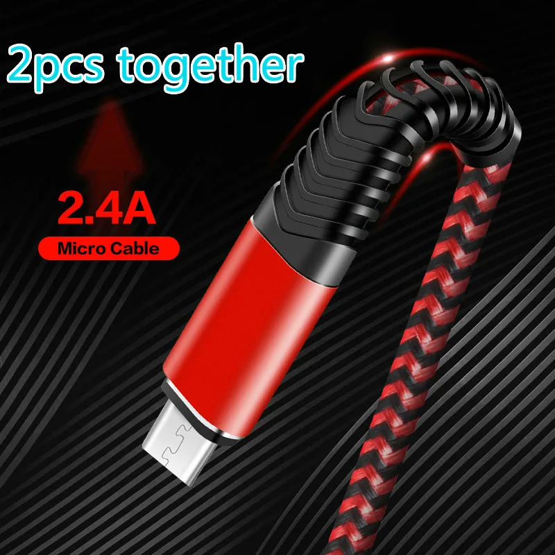 

2pcs together Micro USB fastCharging Cable with Braided and 5000+ Bend Lifespan for Samsung, Nexus, LG, Motorola, andriod cable