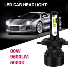 Светодиодный фонарь H4/HB2/9003 Передний фонарь светодиодный фар автомобиля аксессуары автомобиль стиль супер яркий сборка осветительного оборудования для замены
