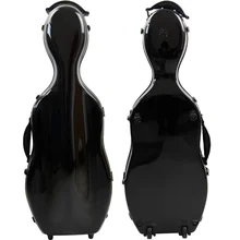 Étui pour viole en Fiber de verre de 15 à 17 pouces, nouveau, léger, de haute qualité, ajustable, avec supports à nœud et sangles, accessoire avec roues