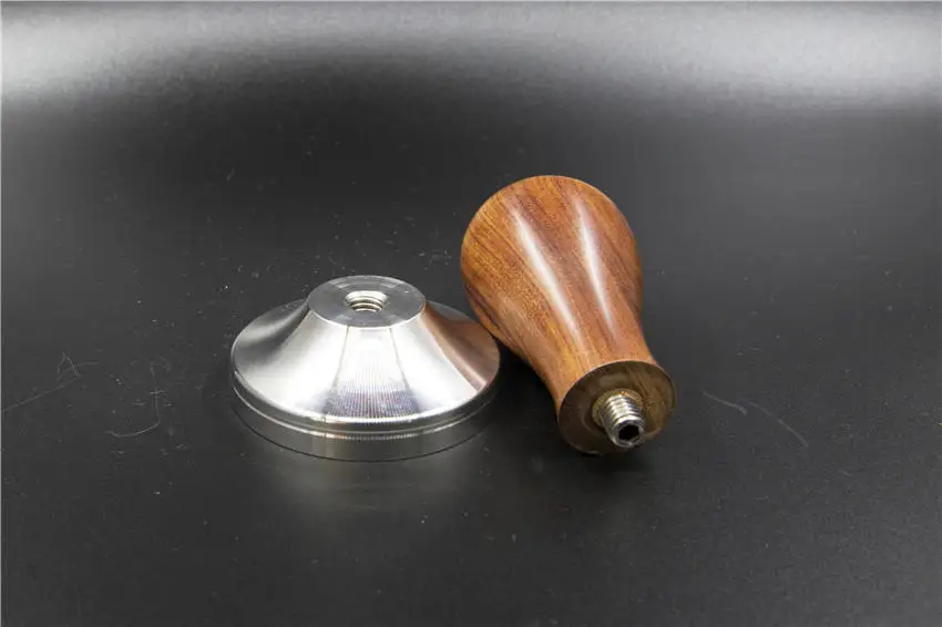 304Stainless Steel Red Sandalwood Handle Tamper 51/53/54/58/58.35mm Coffee Tamper Espresso Powder Coffee Accessories For Barista