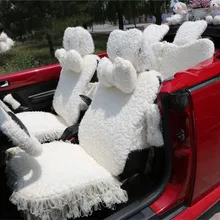 MeimeiBear Noble Mei Bear универсальный чехол для автомобильных сидений бархатная кружевная подушка для автомобильных сидений для женщин 8 шт-бежевый