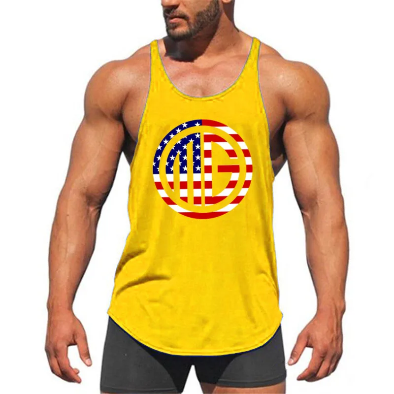 Muscleguys Стрингер топ на бретелях одежда жилет для бодибилдинга и фитнеса Мужская