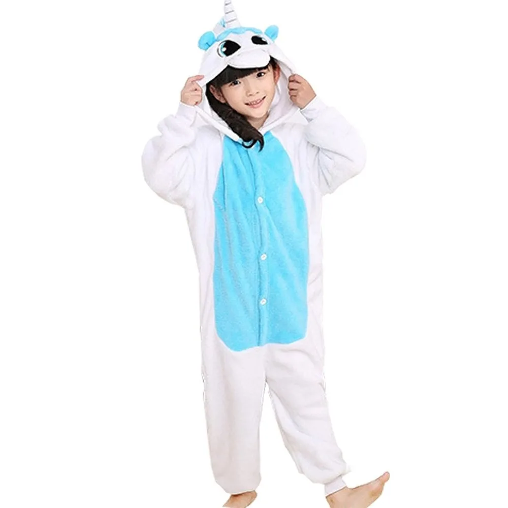 Anime Pijama Cartoon Unisex Children Kids Unicorn Animal Onesie Pajamas