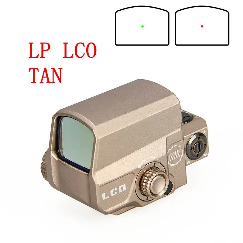 

New LCO Optics Red Green Dot Sight Scope Upgraded Hunting Scopes Holografica Tactical Riflescope Fits Any 20mm Rail Mount