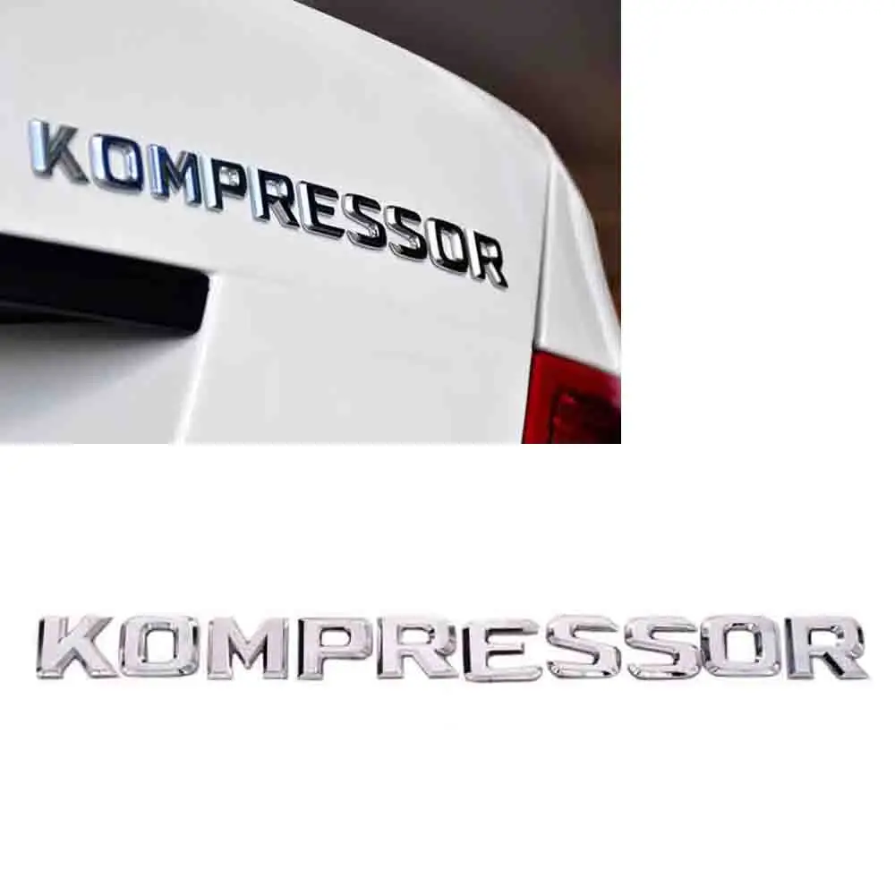 

ABS Chrome 3D KOMPRESSOR Badge Emblem Sticker for Mercedes Benz SLK CLK SL CLS ML GL A B C E Benz S Class