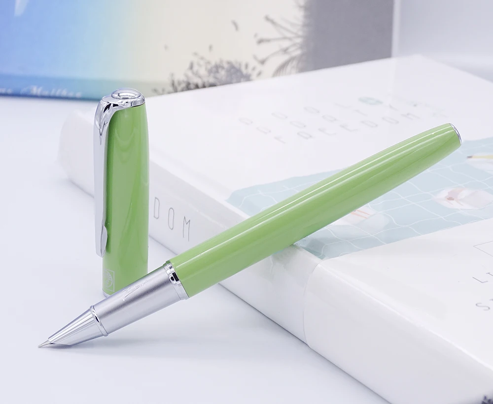 Picasso Fountain Pen 916 Malage  Extra Fine Nib 0.38mm Financial Classic Elegant Writing School Pen, Various Color for Office 6inch large screen scientific calculator ，12 digit calculator writing foldable financial calculator for school office