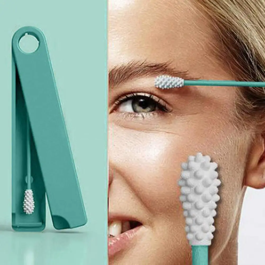 

Reusable Cotton Swab Ear Cleaning Cosmetic Cotton Buds Silicone Swabs For Cleaning Makeup And Touch-Ups