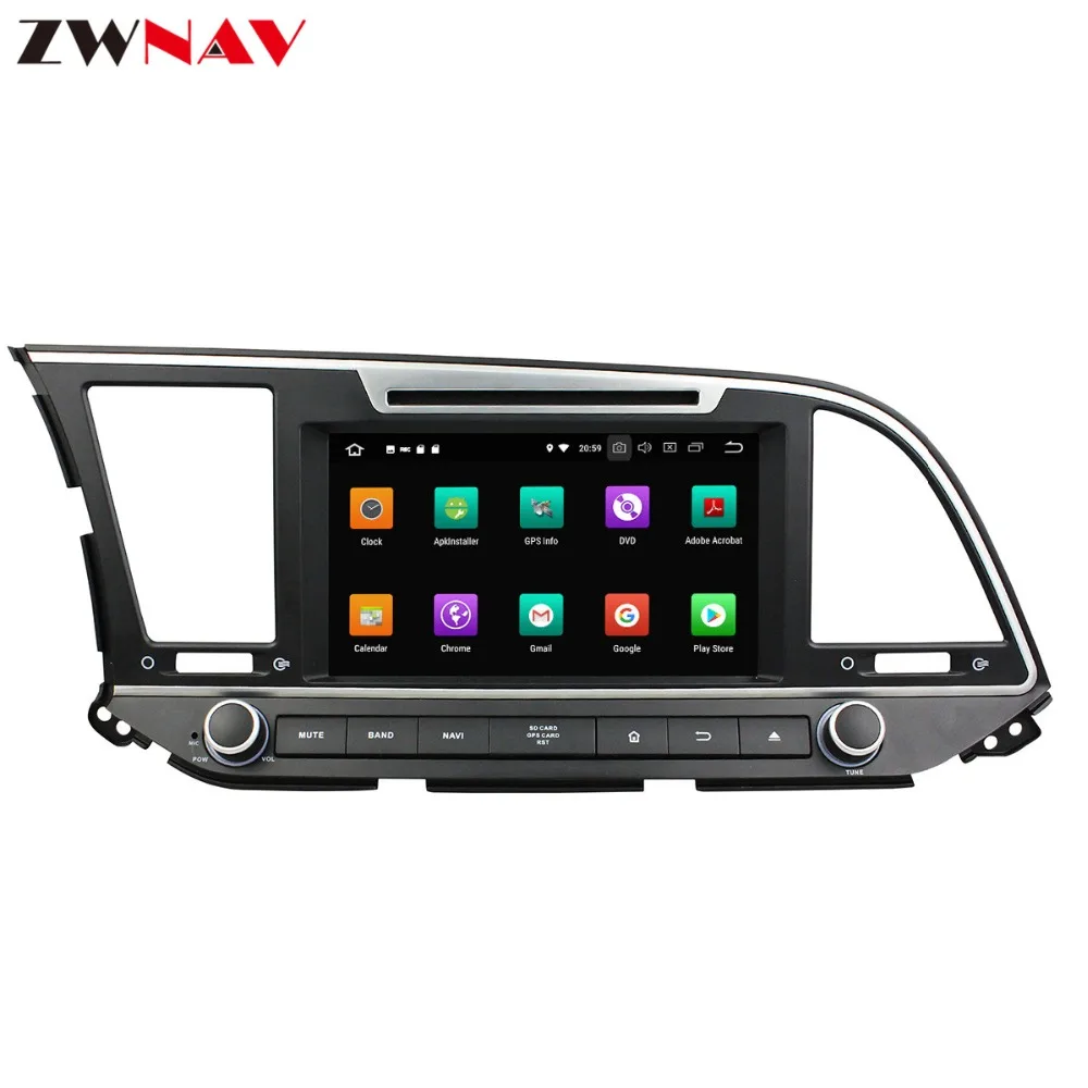 ZWANV 8 дюймов Android 9 автомобильный dvd-плеер gps навигация для hyundai Elantra- головное устройство мультимедийный плеер магнитофон