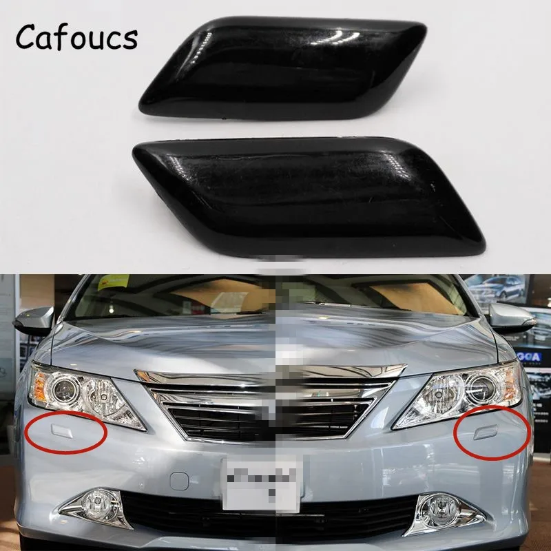 Cafoucs налобный спрей струйное покрытие воды для Toyota Camry 2011- Аксессуары для автомобильных фар Омыватель сопла крышка