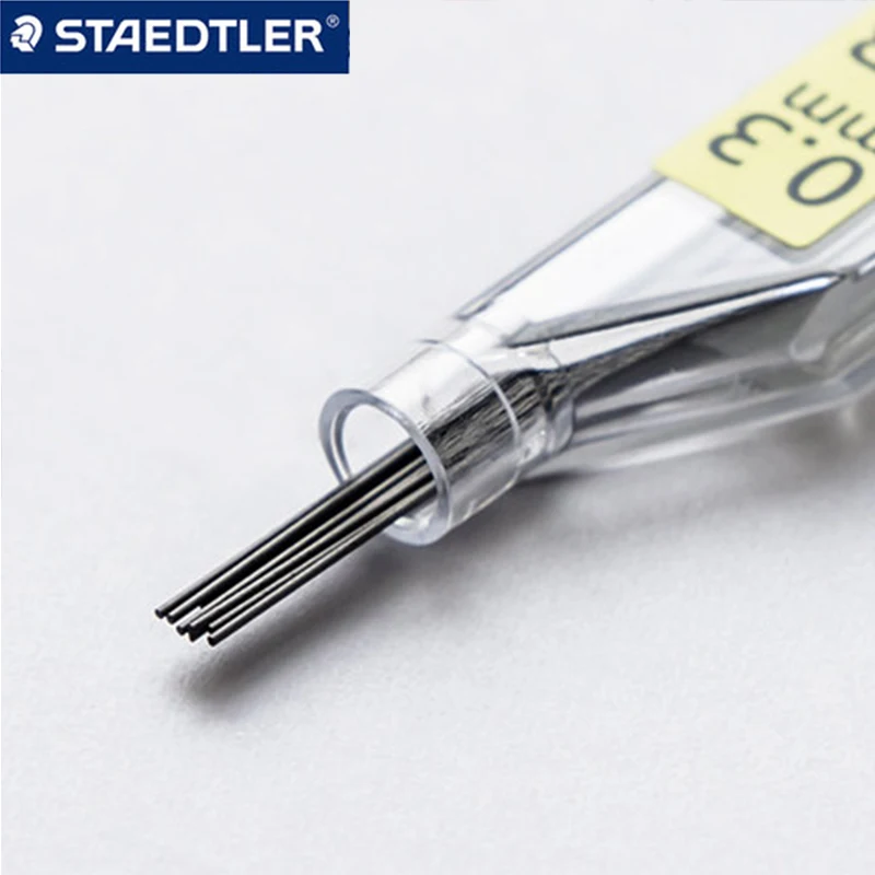 Staedtler 250 механический карандашные грифели 5 трубок пакеты для 2B/HB 0,3/0,5/0,7/0,9/1,3 мм офисные и школьные канцелярские принадлежности