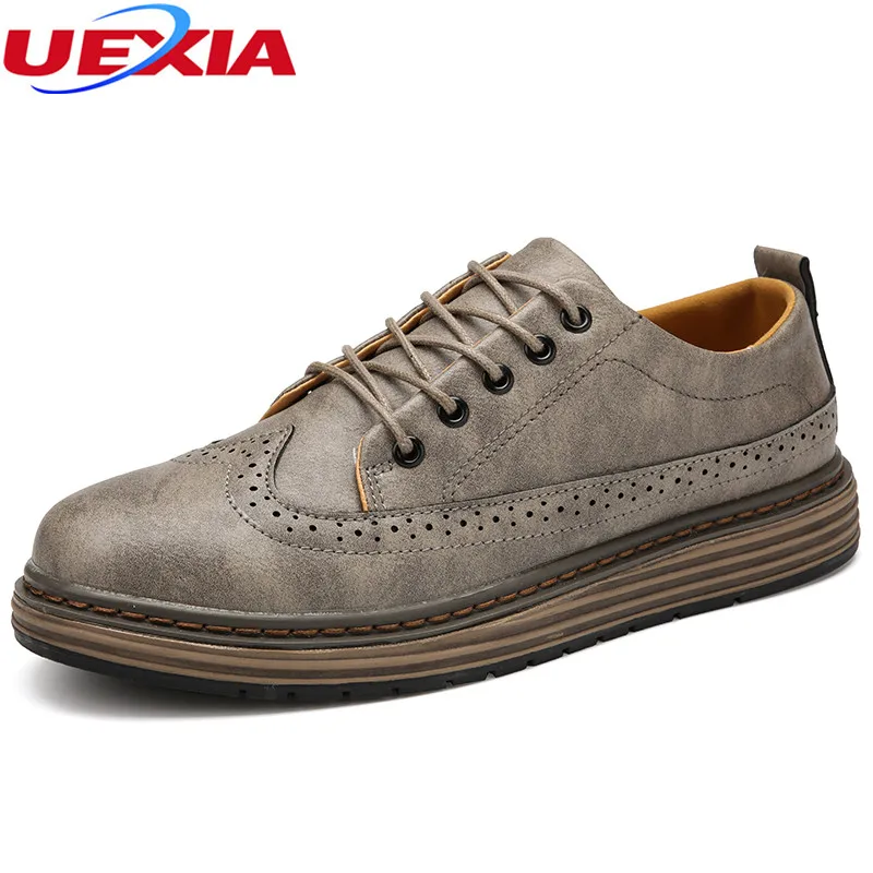 

UEXIA New Casual High Top schoenen Shoes Harding-wearing Footwear Zapatos Hombre Comfortable Men's Shoes Moccasins Flats Fashion