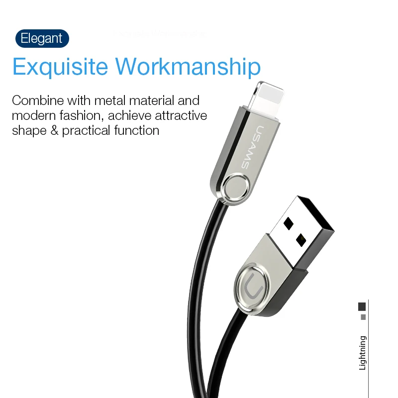 USAMS оригинальный usb кабель для iphone Micro USB передачи данных type c зарядный micro IOS 12 11