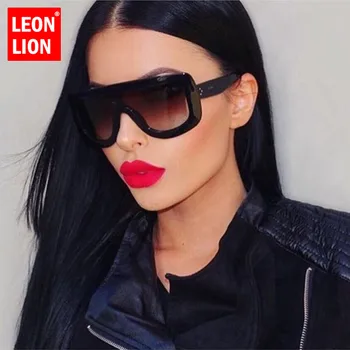 

LeonLion 2019 Luxury Oversized Frame Sunglasses Women Designer Sun Glasses Man Classic Vintage Large UV400 Outdoor Oculos