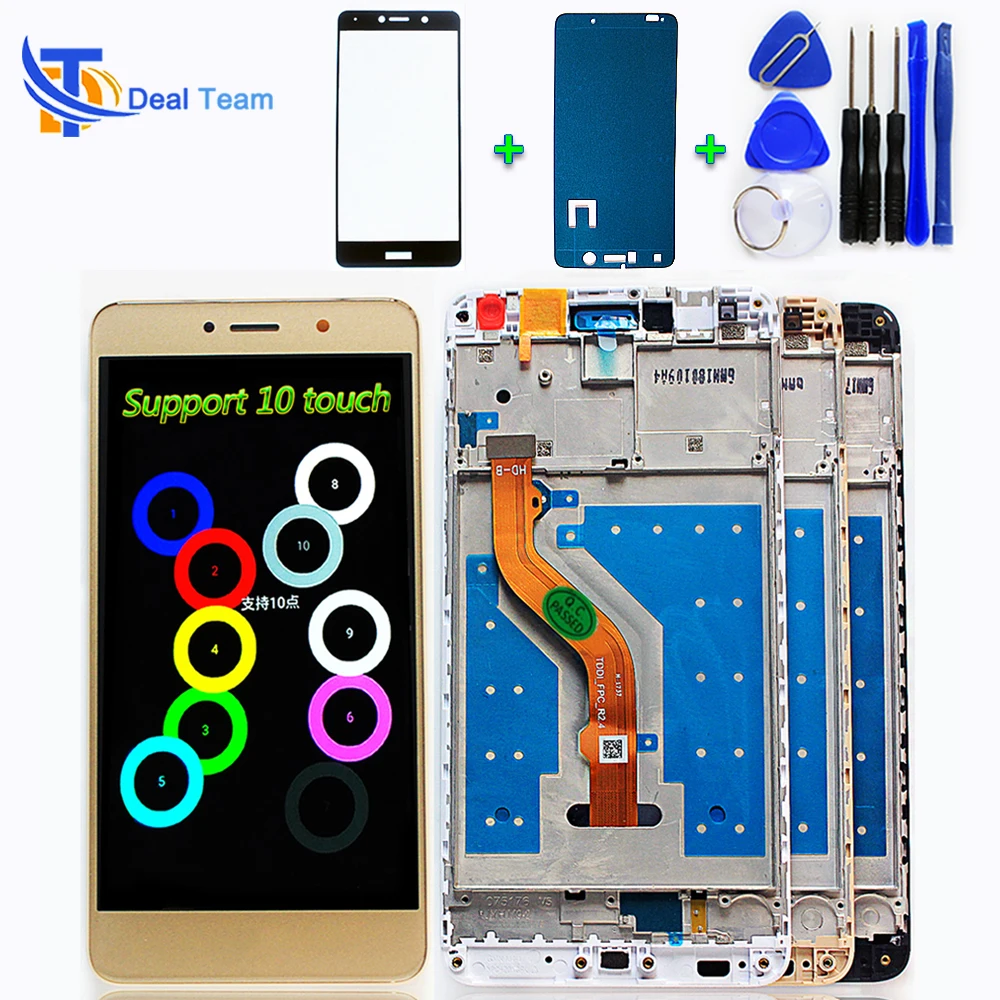 

Huawei IPS 5.5 inch LCD Display For Huawei Y7 Prime 2017 Touch screen TRT-LX1 Digitizer Assembly Frame with Free Tempered Glass