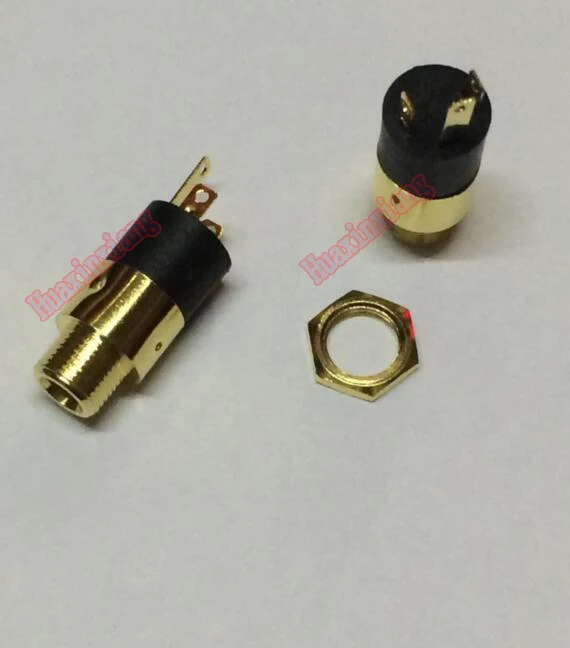 

20PCS/Lot PJ-392 3.5MM Stereo Female Audio Sockect/Jack Connector with Screw 3Pin Gold-Plated