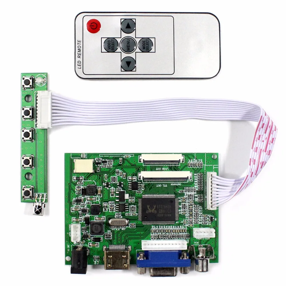 Skylarpu 7 дюймов для Raspberry Pi с HDMI, VGA, AV ЖК-дисплей Экран Дисплей монитор для pcDuino, Banana Pi(без сенсорного экрана