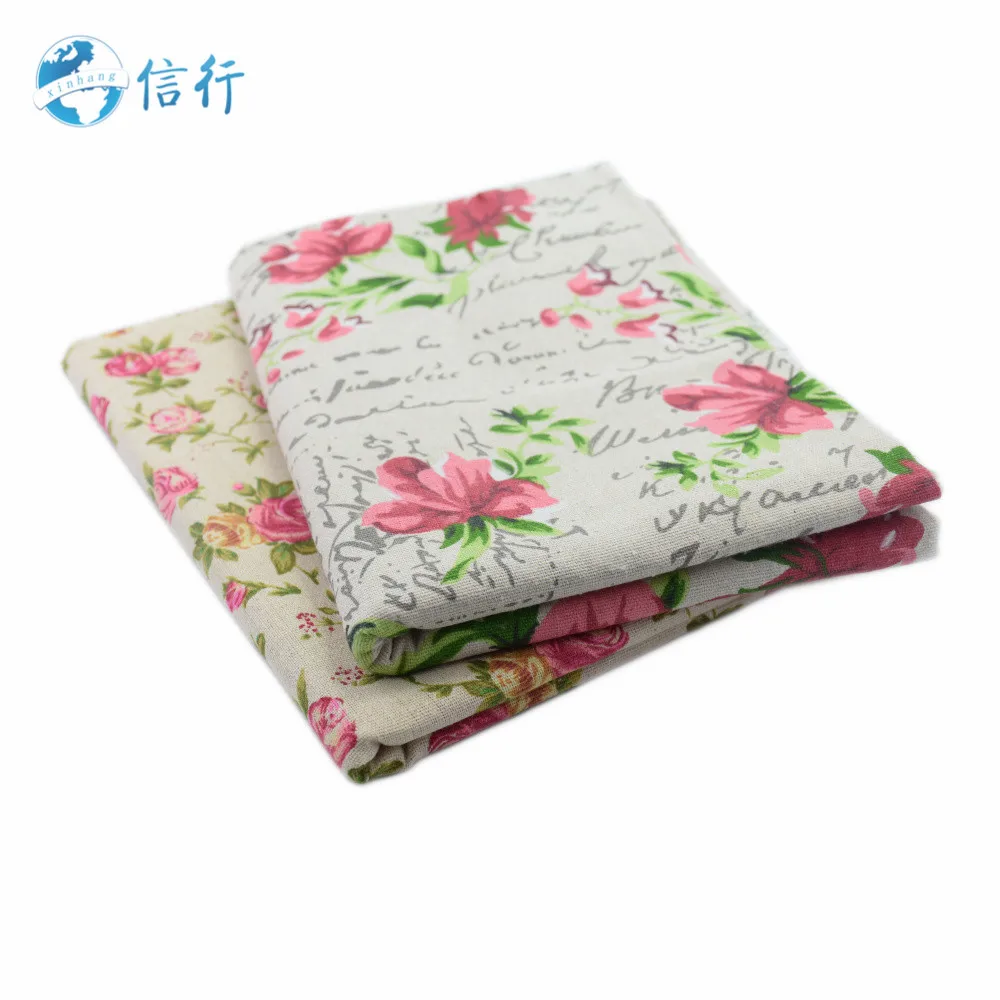 

50*150cm Printed Cotton Linen Fabric For Patchwork Quilting Sewing DIY Sofa Table Cloth Furniture Cover Cushion Fabric#3431