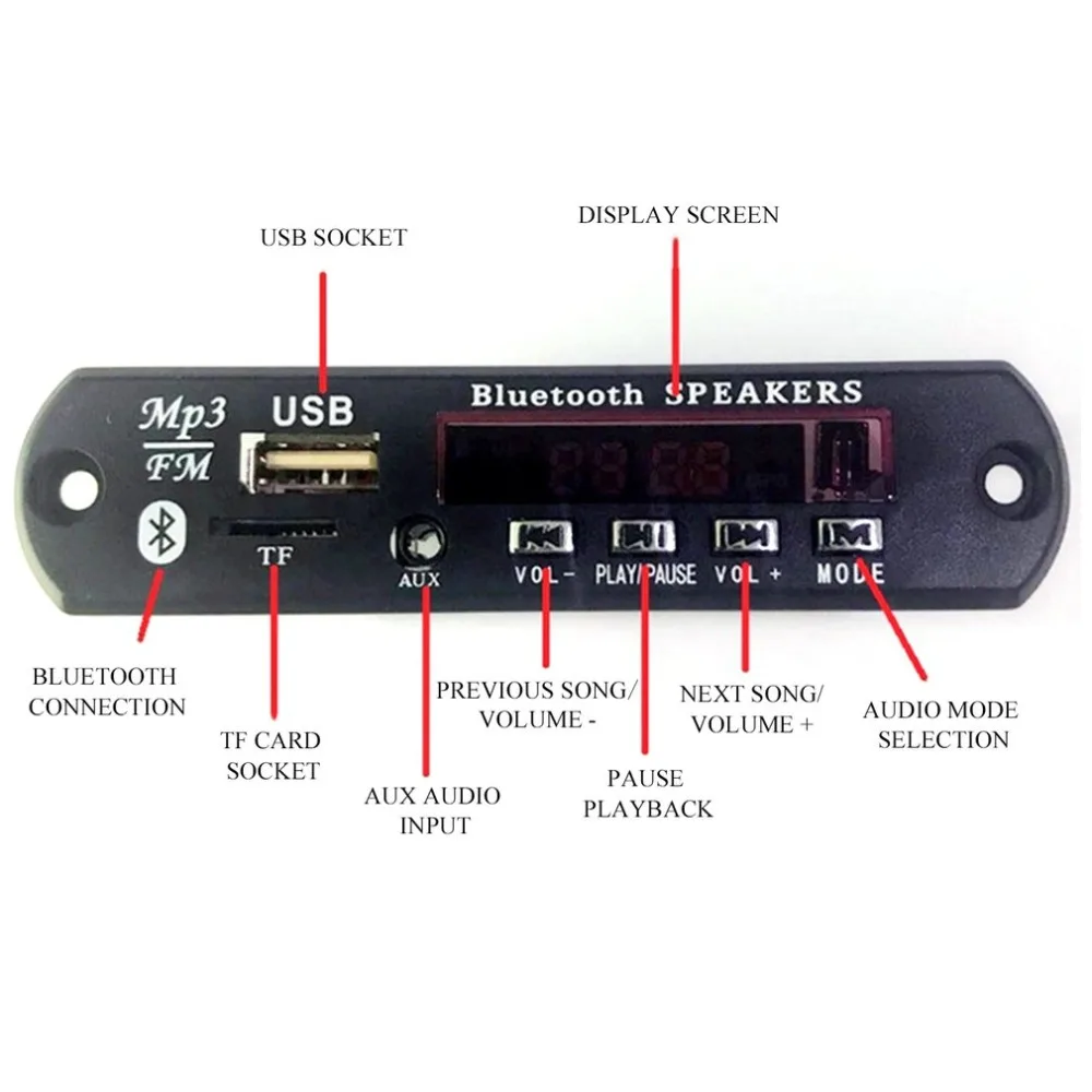 Как подключить декодер. Модуль bluetooth aux usb tf fm декодер. блютуз модуль 747d. bluetooth mp3 fm usb модуль схема. автомобильный bluetooth mp3 wma usb sd fm aux с микрофоном.
