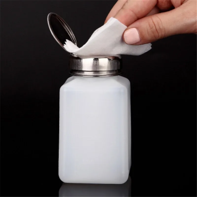 200 ML Портативный Давление пустая бутылка для многоразового использования жидкий спирт насос УФ-гель для ногтей ацетоновый очиститель для удаления воды диспенсер