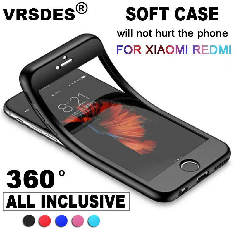 360 Phone Case For Xiaomi Redmi 5 6 Pro Note 5 4 4X 5A prime Mi 8 SE 6X A2 Mi A1 5X Soft TPU Case Full Cover Silicone Protection 360 Phone Case For Xiaomi Redmi 5 6 Pro Note 5 4 4X 5A prime Mi 8 SE 6X A2 Mi A1 5X Soft TPU Case Full Cover Silicone Protection
