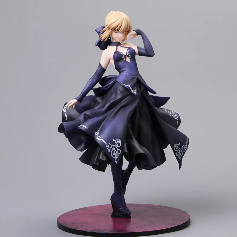 3 цвета 23 см Fate Grand Order Saber Alter Dress Ver Сексуальная ПВХ Модель Коллекция Косплей украшение аниме фигурка игрушка кукла 9'' - Цвет: D no box