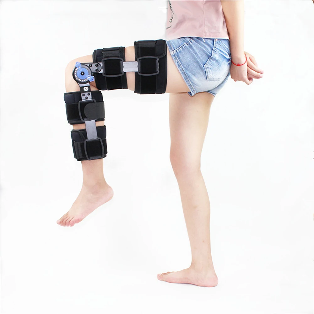 

Orthopedic Hinged Knee Brace Support Adjustable Splint Stabilizer Wrap Knee Support Sprain Flexion Extension Joint Support