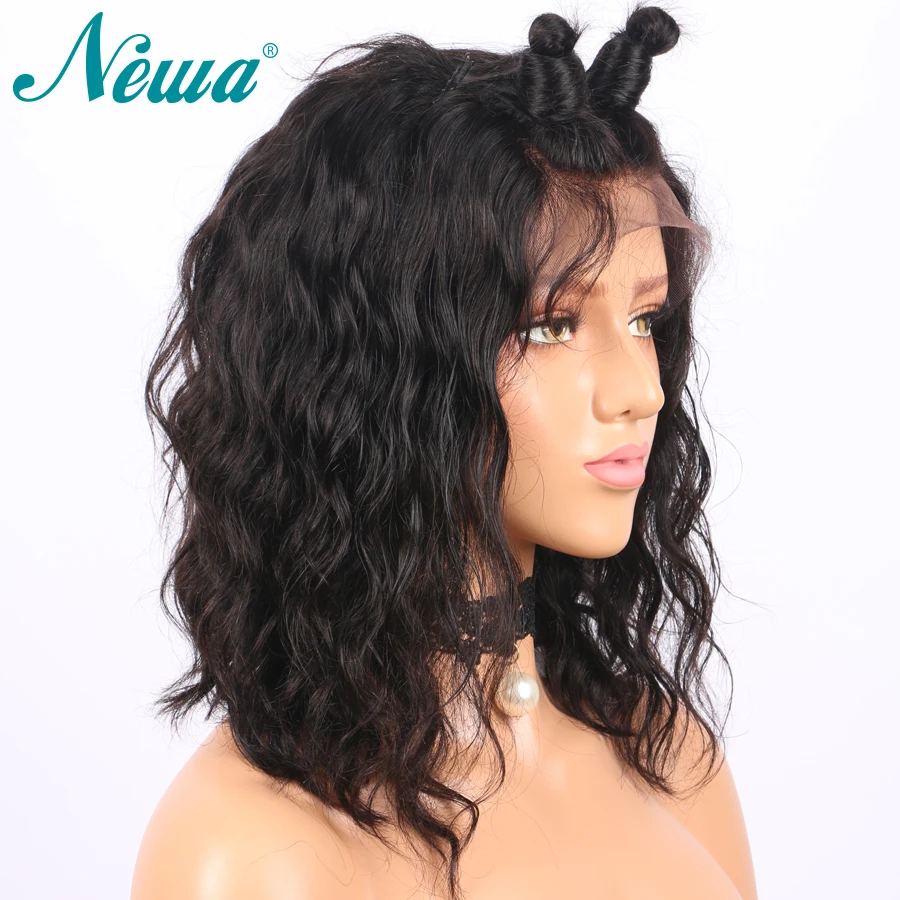 13x6 Синтетические волосы на кружеве парики с детскими волосами предварительно вырезанные Синтетические волосы на кружеве человеческие волосы обесцвеченные парики вида шишка-пучок натуральных бразильских Remy Newa волос