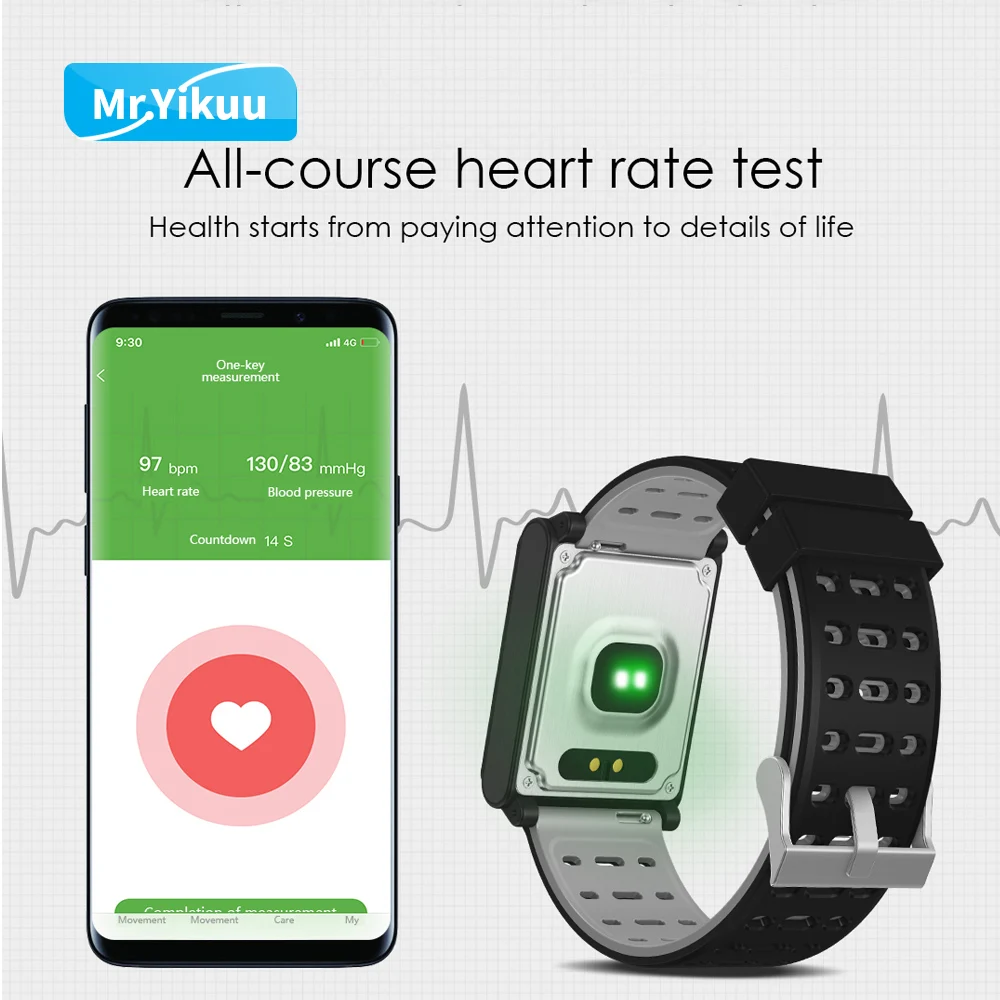 Smart Watch Bracelet N98 Color Full Screen Waterproof Fitness Tracker Clock Wristband Heart Rate Monitor Pressure For Xiaomi IOS
