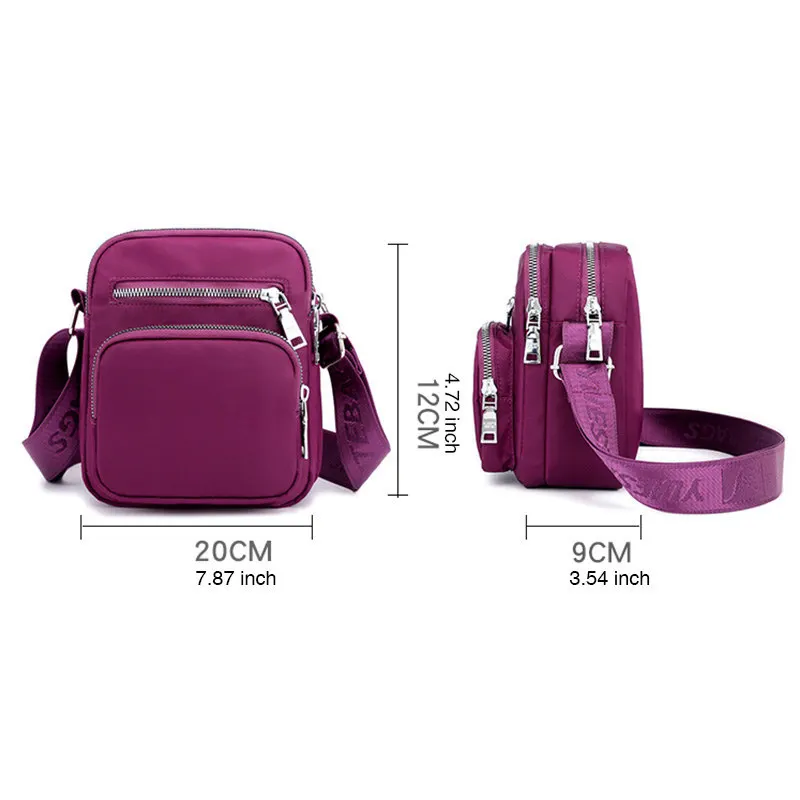 Известный бренд, одноцветная NylonSmall сумка для телефона, повседневная сумка-мессенджер, женская сумка через плечо, светильник через плечо, водонепроницаемая пляжная сумка