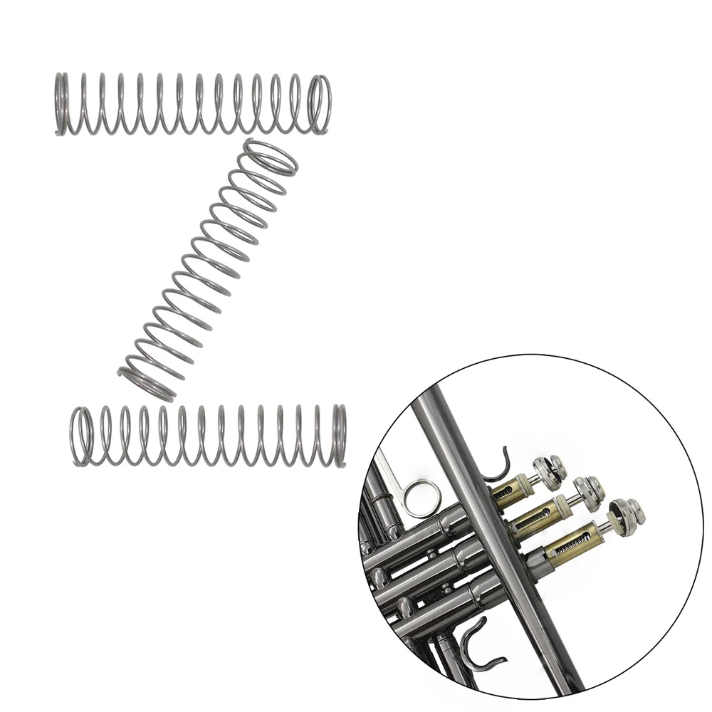 

3pcs Trumpet Piston Valve Spring Trumpet Bottons Spring Brass Instruments Accessories Replacement