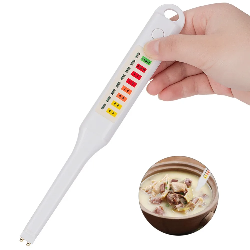 

Kitchen Utensils Food Salt Tester Soup Analyzer Electronic Soup Pen Type Waterproof Dish Soup Salinometer Kitchen Tools Gadgets