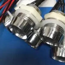 24 В пластиковый держатель светодиода F10 10 мм белый красный зеленый синий желтый оранжевый RGB светодиодный светильник 20 см провод x 100 шт