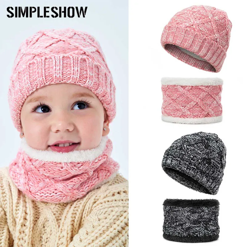Froomer 3pcs//Set Winter Slouchy Beanie Hat Scarf Neck Warmers Gloves Set Warm Clothing Set
