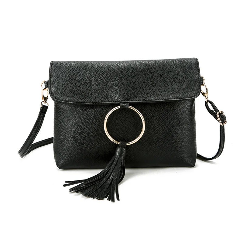 Japanese and Korean style Tassel Women Bag Fashion Messenger Bag Women Shoulder Bags PU Leather