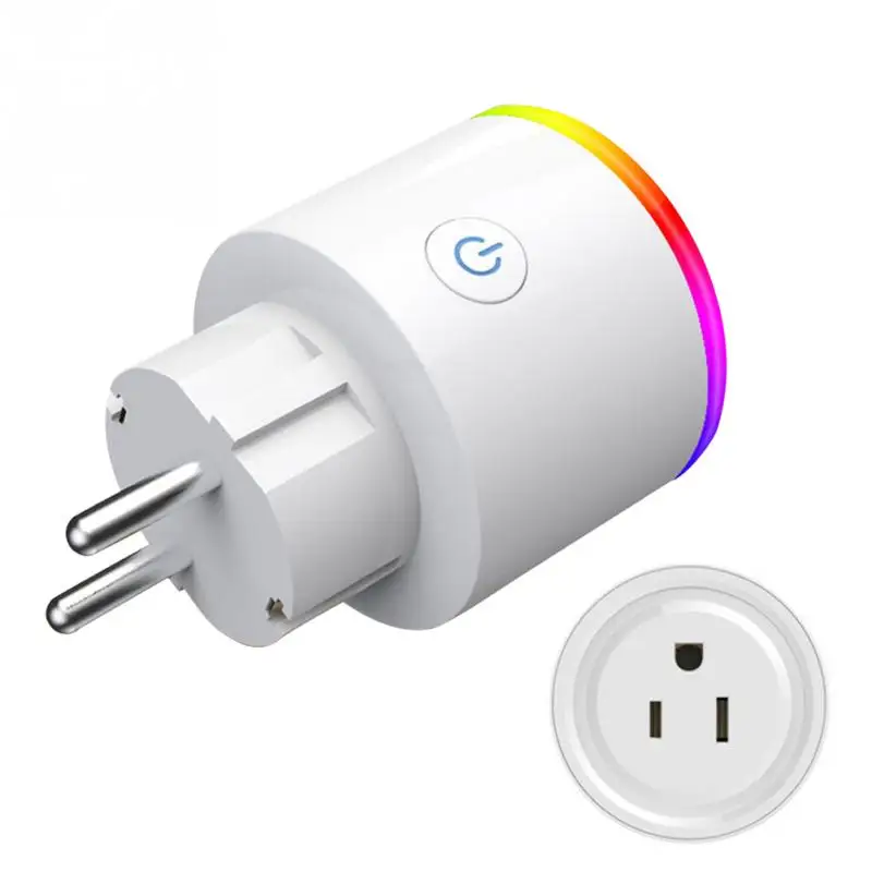 RGB светодио дный светодиодный свет телефон приложение wifi Smart Plug настенный выключатель домашней автоматизации таймер