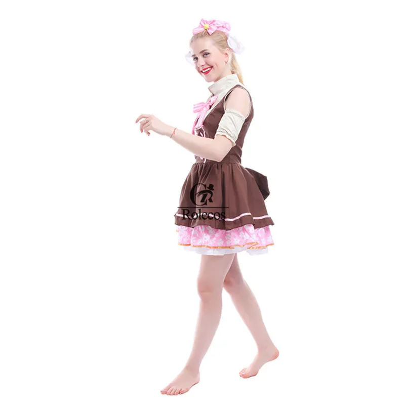 Rolecos костюм для косплея аниме Love Live Нико язава костюмы платье горничной|cosplay costume