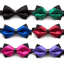 Галстук-бабочка мода однотонный галстук-бабочка мужской галстук-бабочка Регулируемая бабочка двухэтажный галстук роскошный подарок галстук-бабочка платье рубашка Галстуки