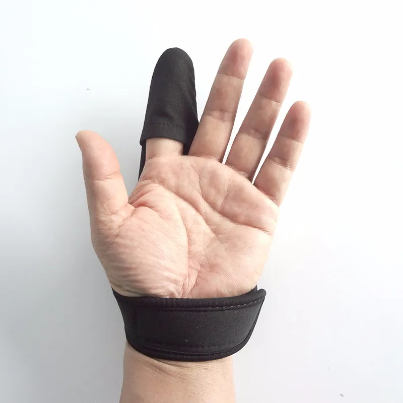 Pêche Finger Stall Protect élastique réglable seul doigt casting gant 