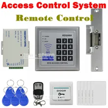 DIYSECUR Full Kit Set 125KHz RFID Keypad Access Control System Security Kit + Electric Strike Lock KD2000