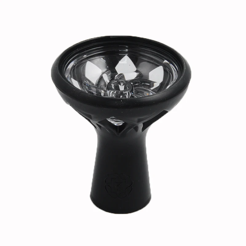 Shisha Vortex Crystal Glass Silicone Bowl hookah cup for shisha in