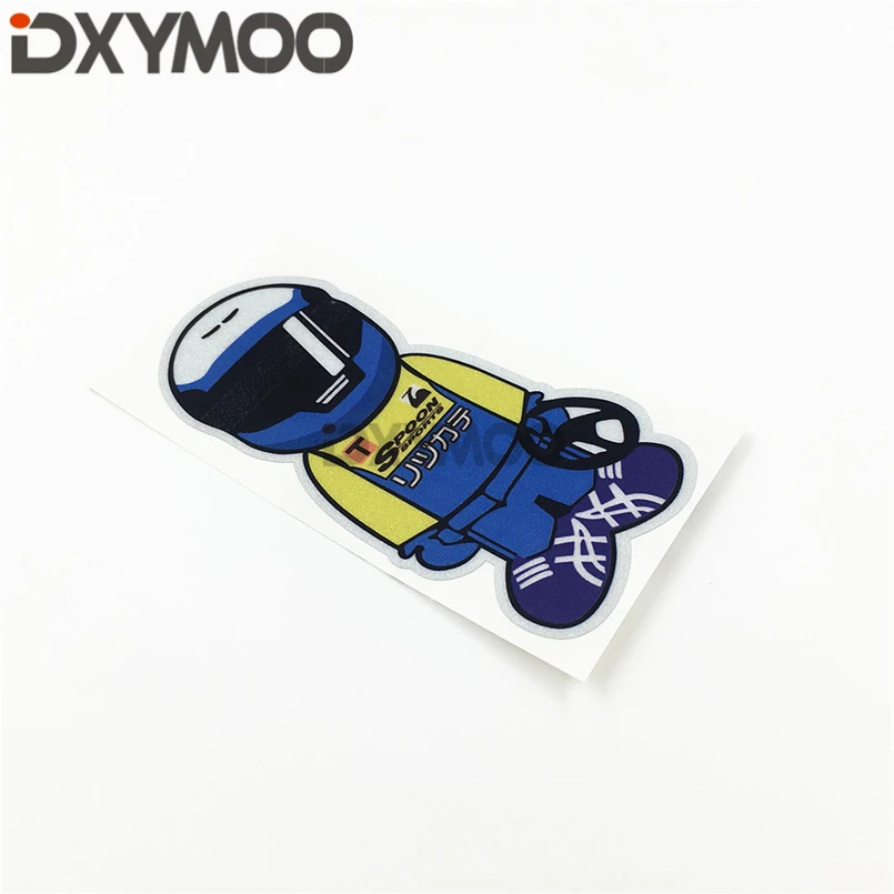 JDM гонщики мотоцикл мультфильм всадники автомобильные наклейки для Spoon Sports GK5 K20A