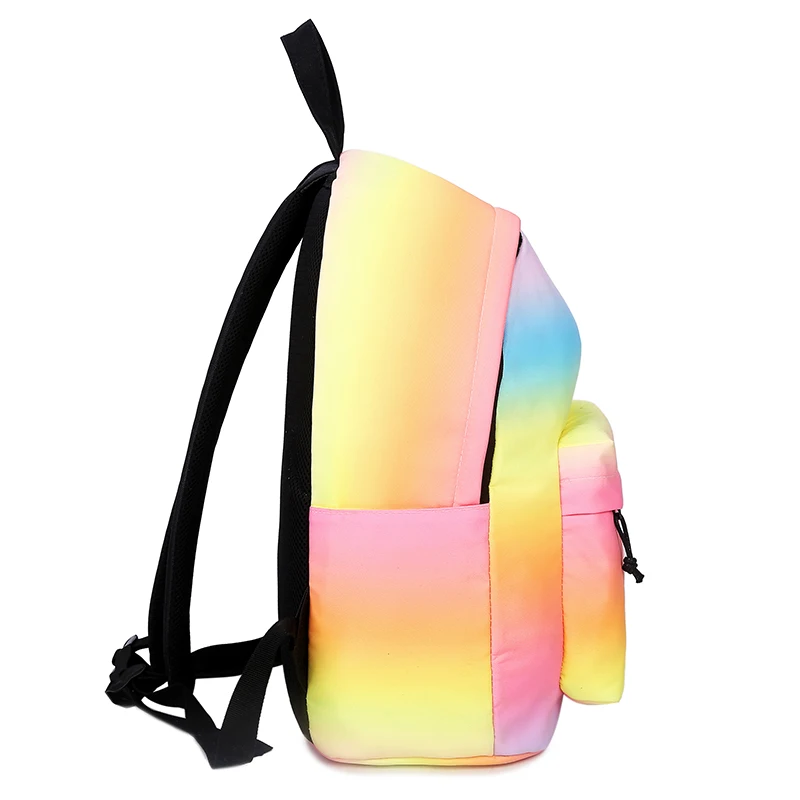 Mochilas estampadas de Color degradado para niñas adolescentes mochilas escolares mochilas impermeables Mochila