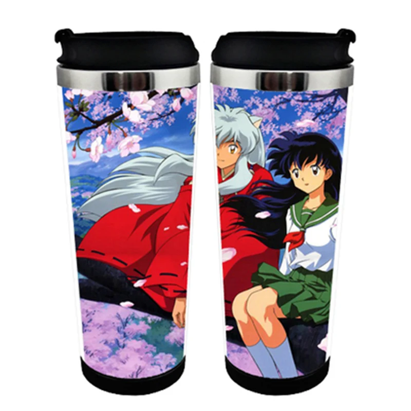 Inuyasha Kikyou Higurashi Kagome Двойная изоляция из нержавеющей стали лайнер cupmug кофейное