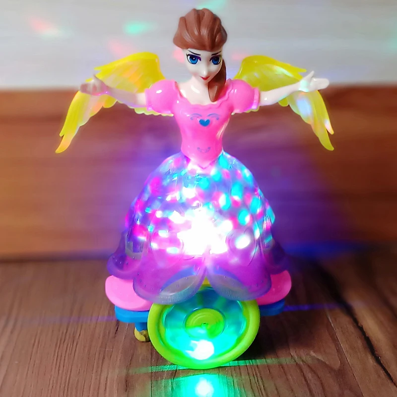 Kids Dance Princess Spin Bump /& Go Girl Doll avec lumières et musique jouet