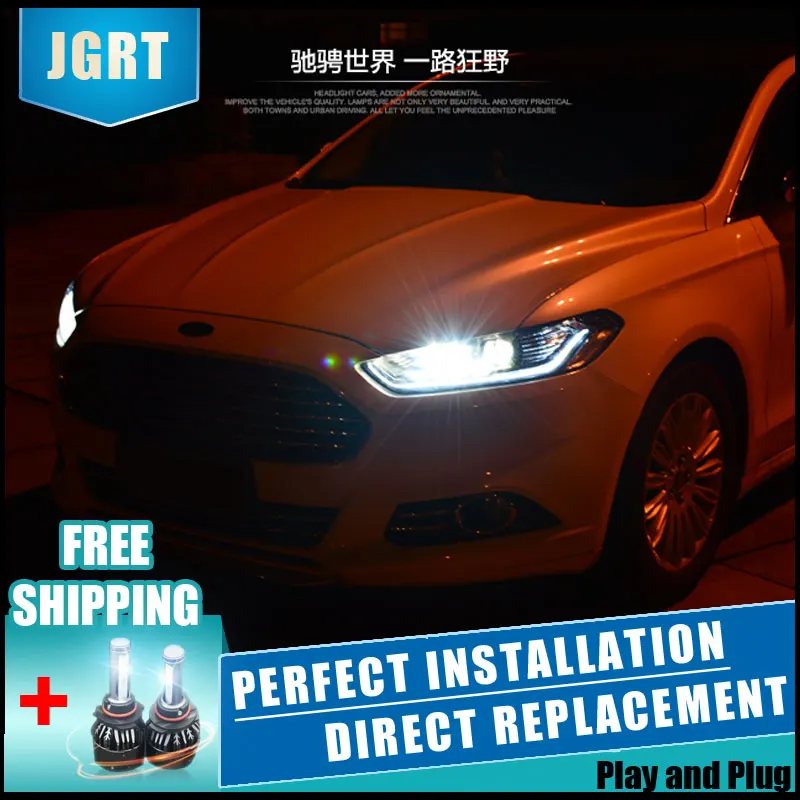  2PCS LED Headlights For Ford Mondeo 2013-2016 Car Led Lights Double Xenon Lens Car Accessories Dayt - 32903385583