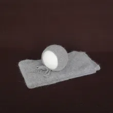 Серый цвет винтажный свитер для новорожденных Плетеный шарф и комплект с капором реквизит для фотосъемки мохер для вязания крючком шелковая шляпа стрейч Джерси обертывание