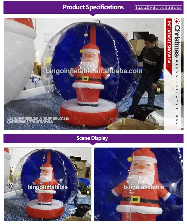 BG-A0919-Inflatable-Christmas snow ball-bingoinflatables